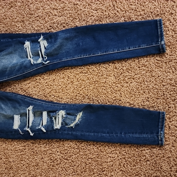 Bridge of Gly Elliott high rise skinny jeans distressed high stretch 24 - Picture 3 of 11